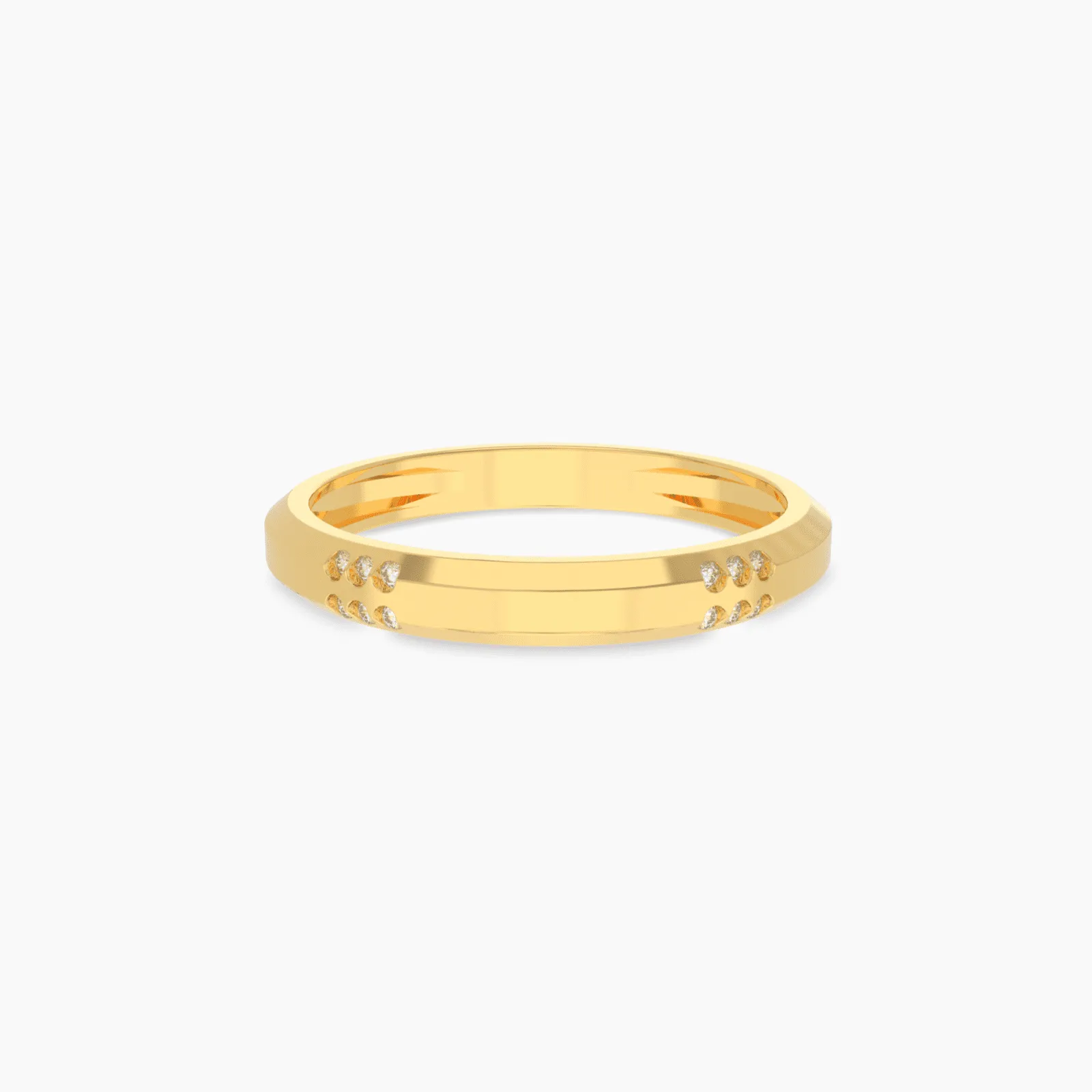 12 Stone Gold Diamond Ring for Him