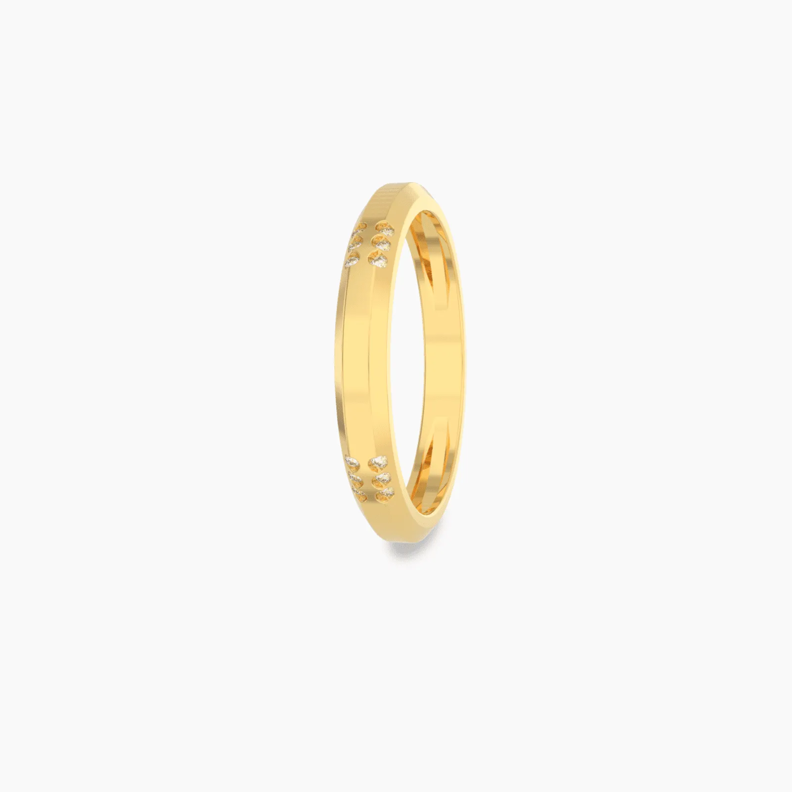 12 Stone Gold Diamond Ring for Him