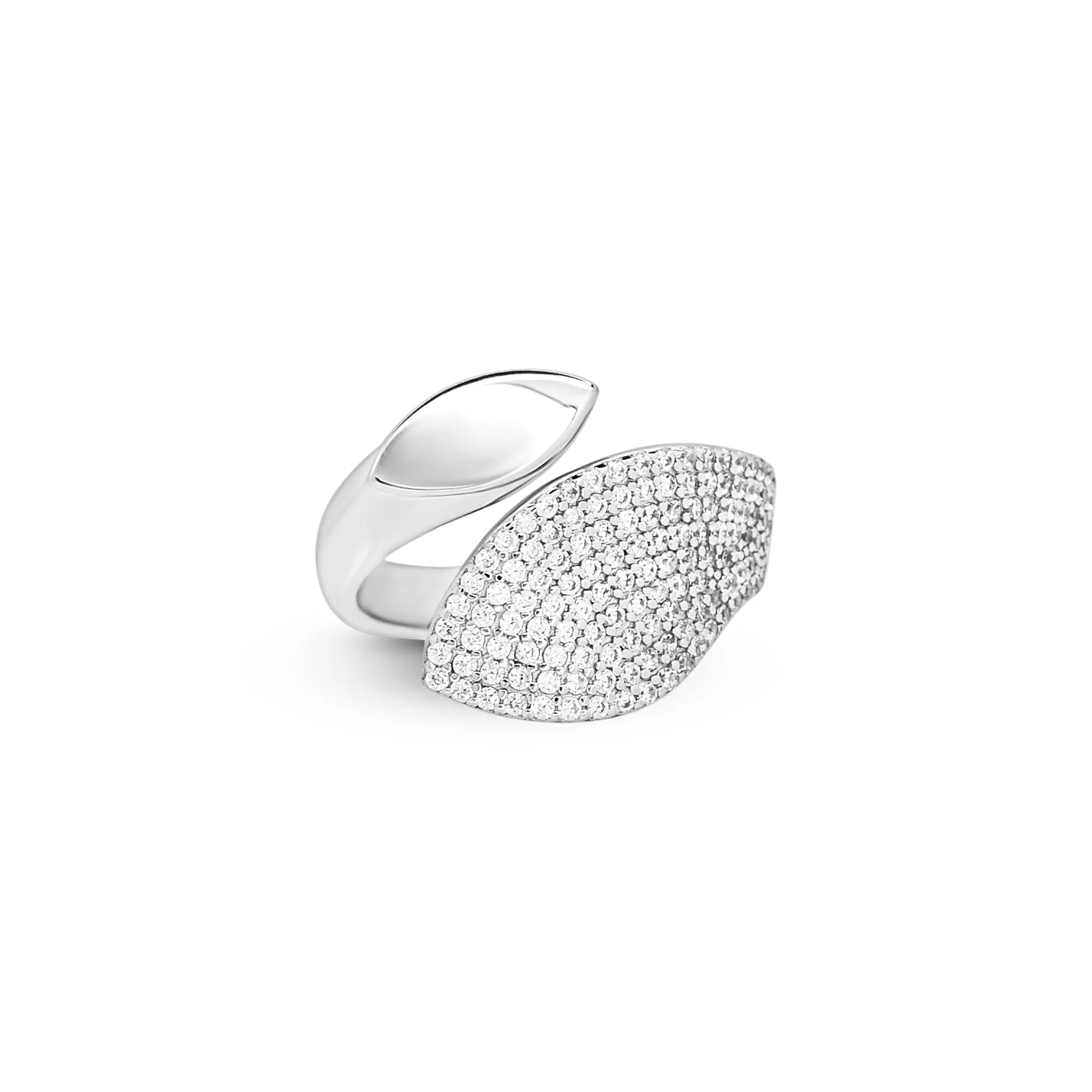Abstract Leaf Ring