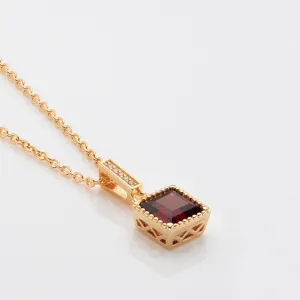 Admiral Gold Garnet Necklace