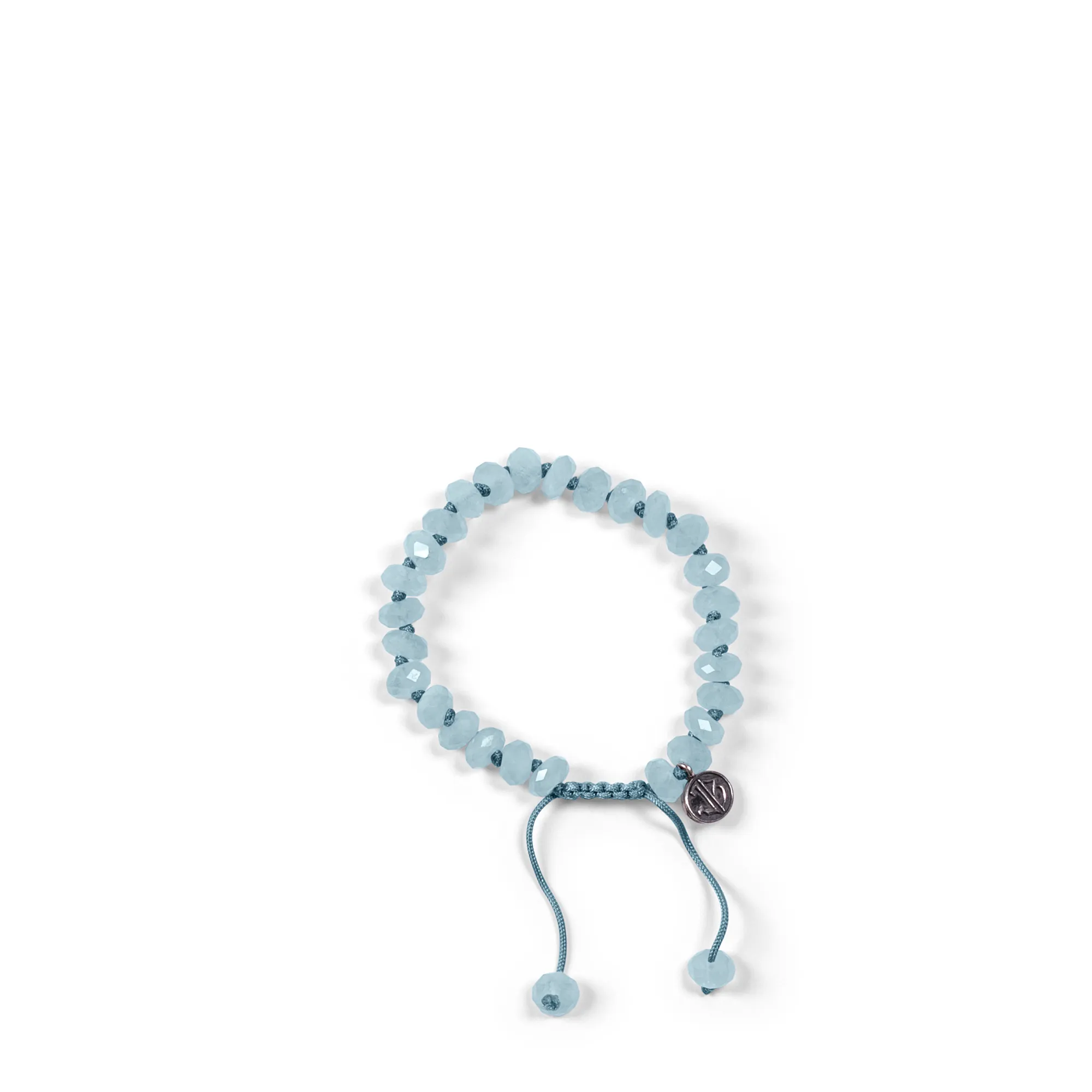 Aquamarine Faceted Bracelet - 8mm