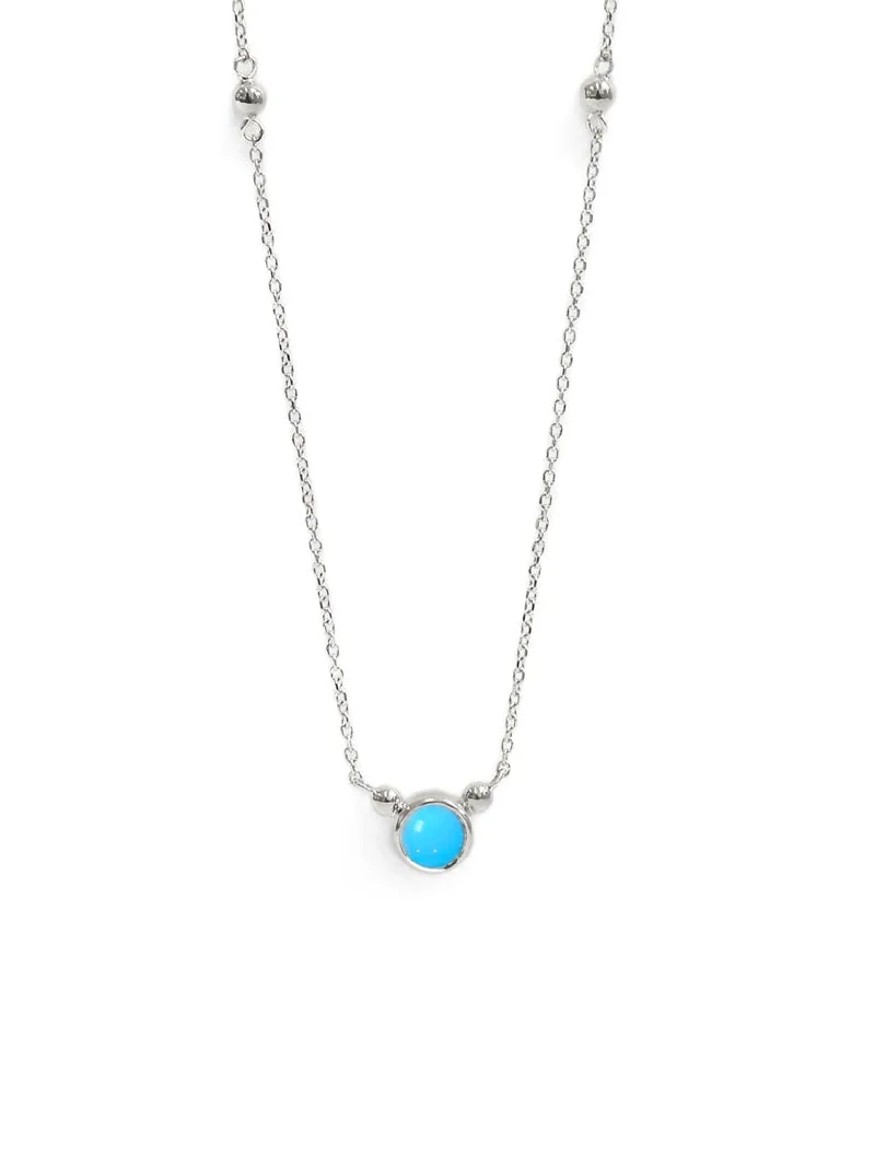 Bonheur Birthstone Necklace - Silver