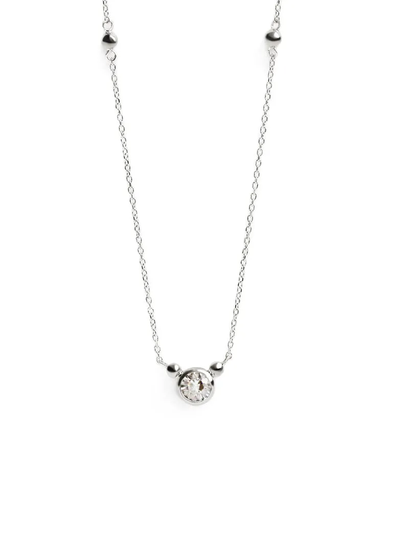 Bonheur Birthstone Necklace - Silver