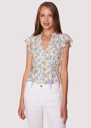 Dazzling Bloom Ruffle Blouse