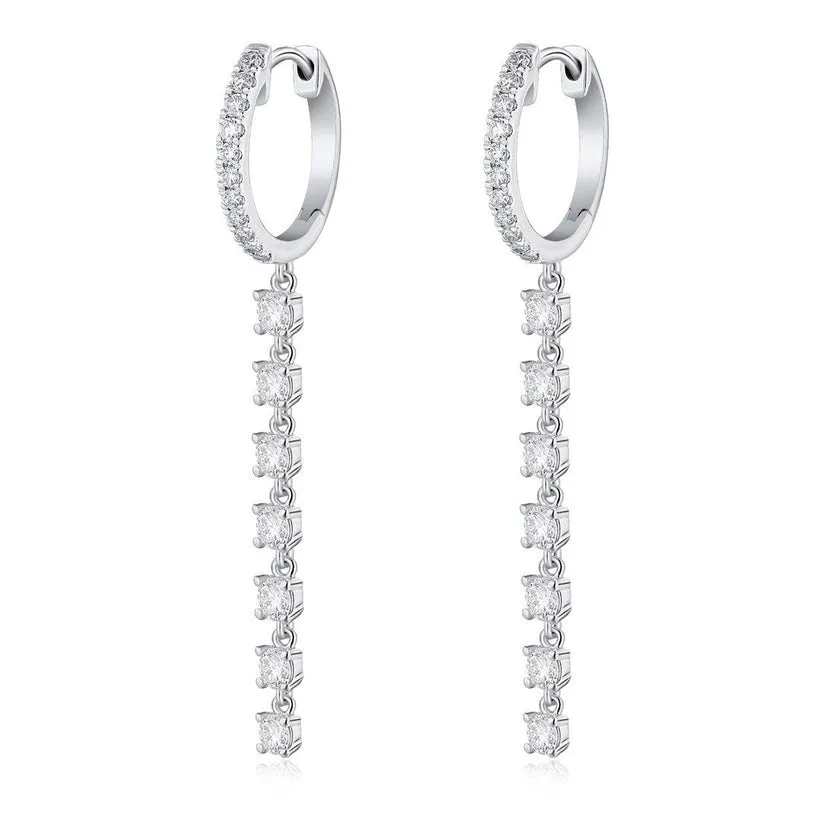 Dazzling Diamond Drop Earrings