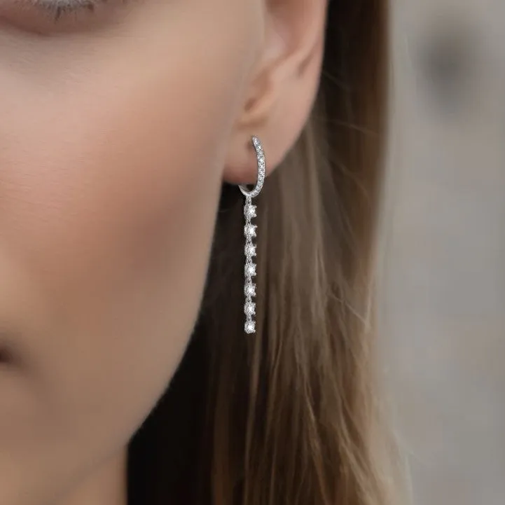 Dazzling Diamond Drop Earrings