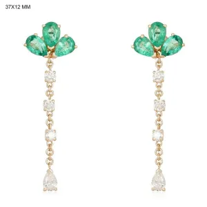 Dazzling Diamond Jewel Drops Earrings