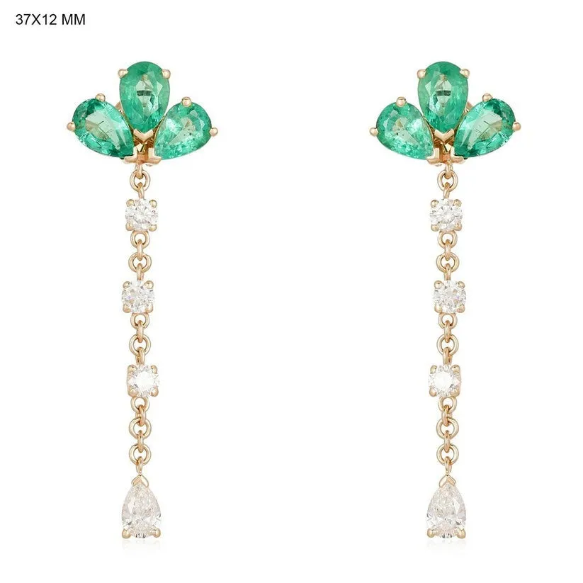 Dazzling Diamond Jewel Drops Earrings