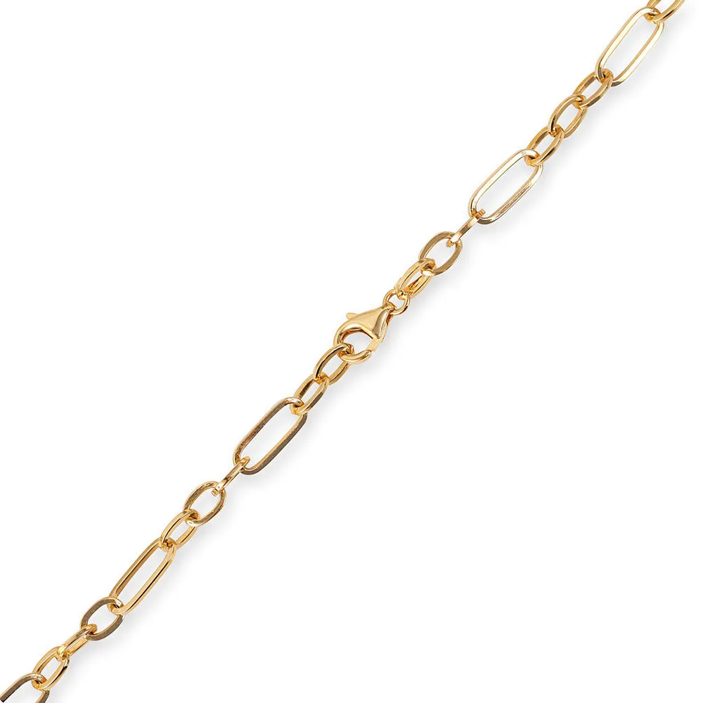 GAIA OVAL MULTI-LINK 14K SOLID GOLD PAPERCLIP CHAIN