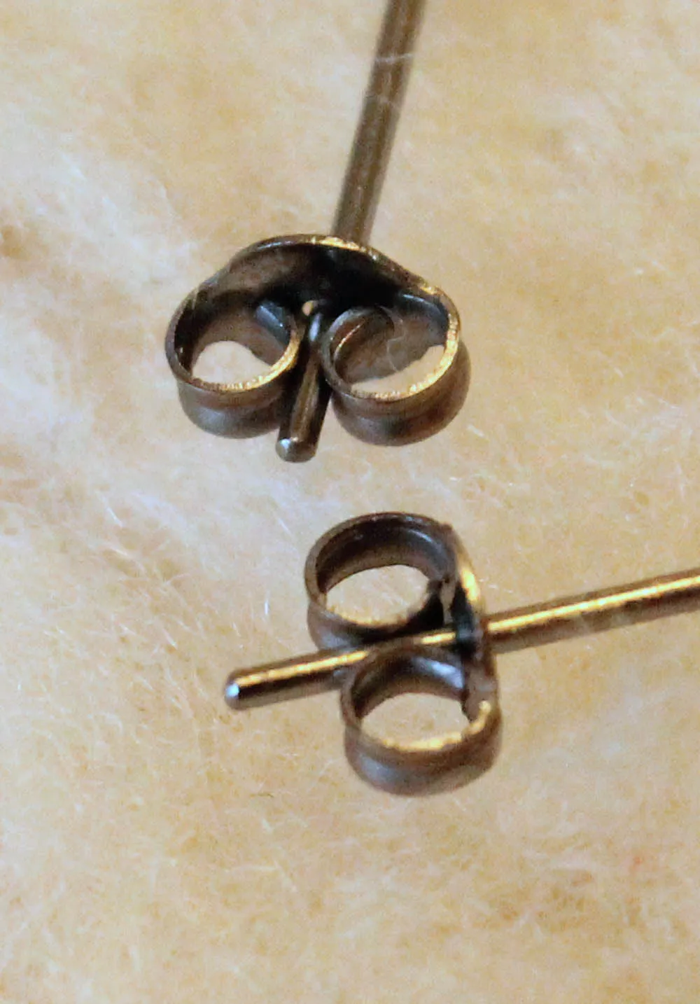 Kyanite Bezel Gemstones, Small (Niobium or Titanium Post Earrings)