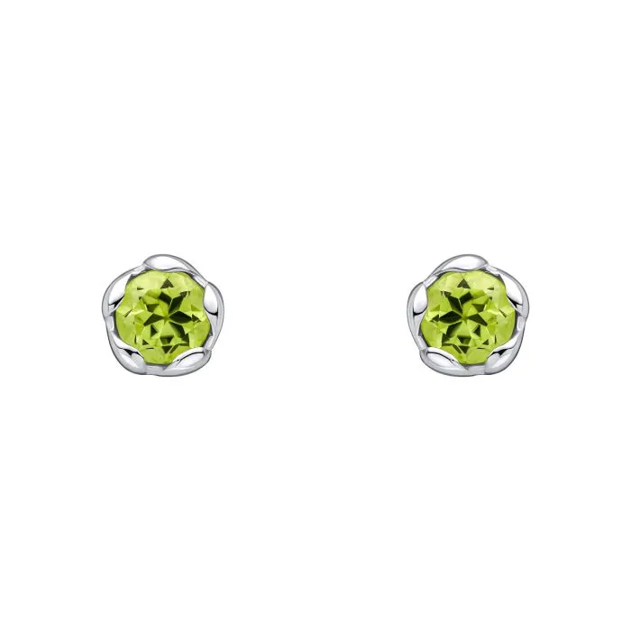 Laura Ashley Semi Percious Peridot Stud Earrings