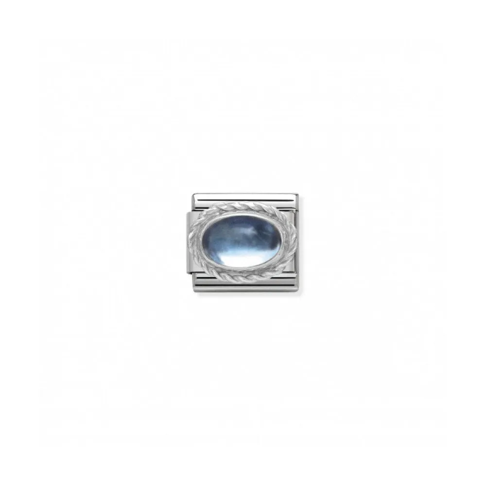 Nomination Classic Blue Topaz Link - Silver/Blue ~ 030510/13