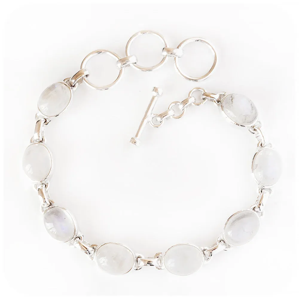 Oval Moonstone Bracelet