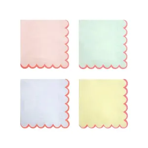 Pastel Neon Edge Large Napkins