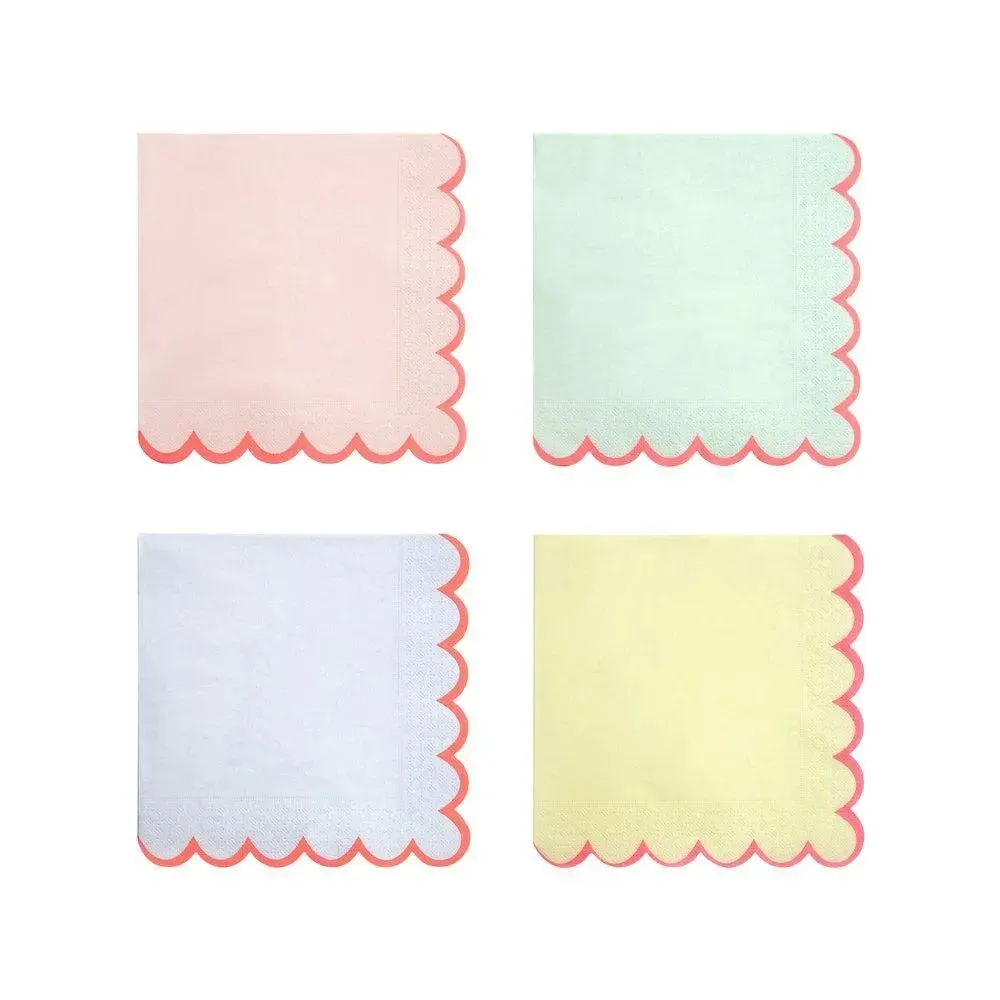 Pastel Neon Edge Large Napkins