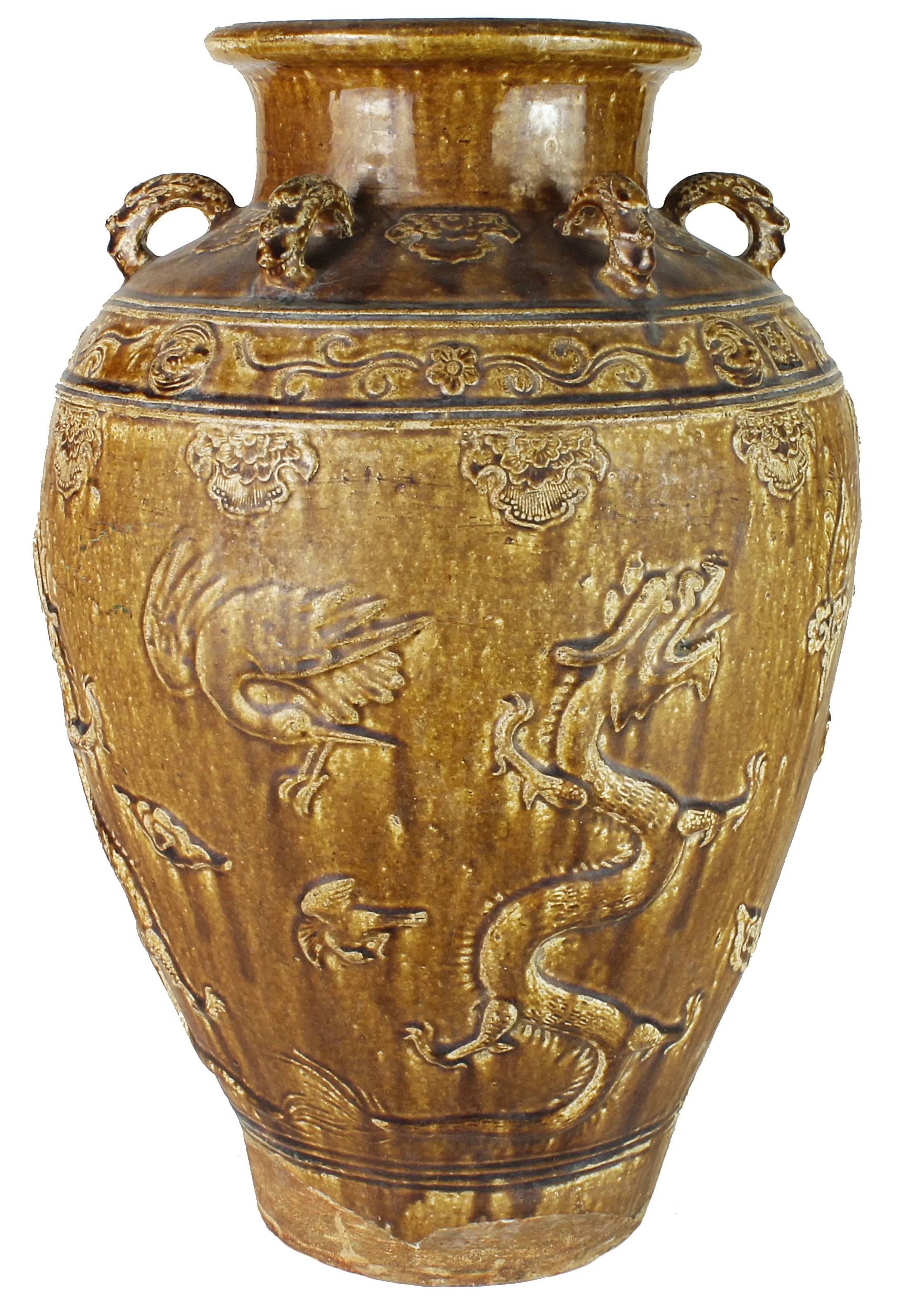 Rare Beautiful Antique Vietnamese Palm Wine Pot