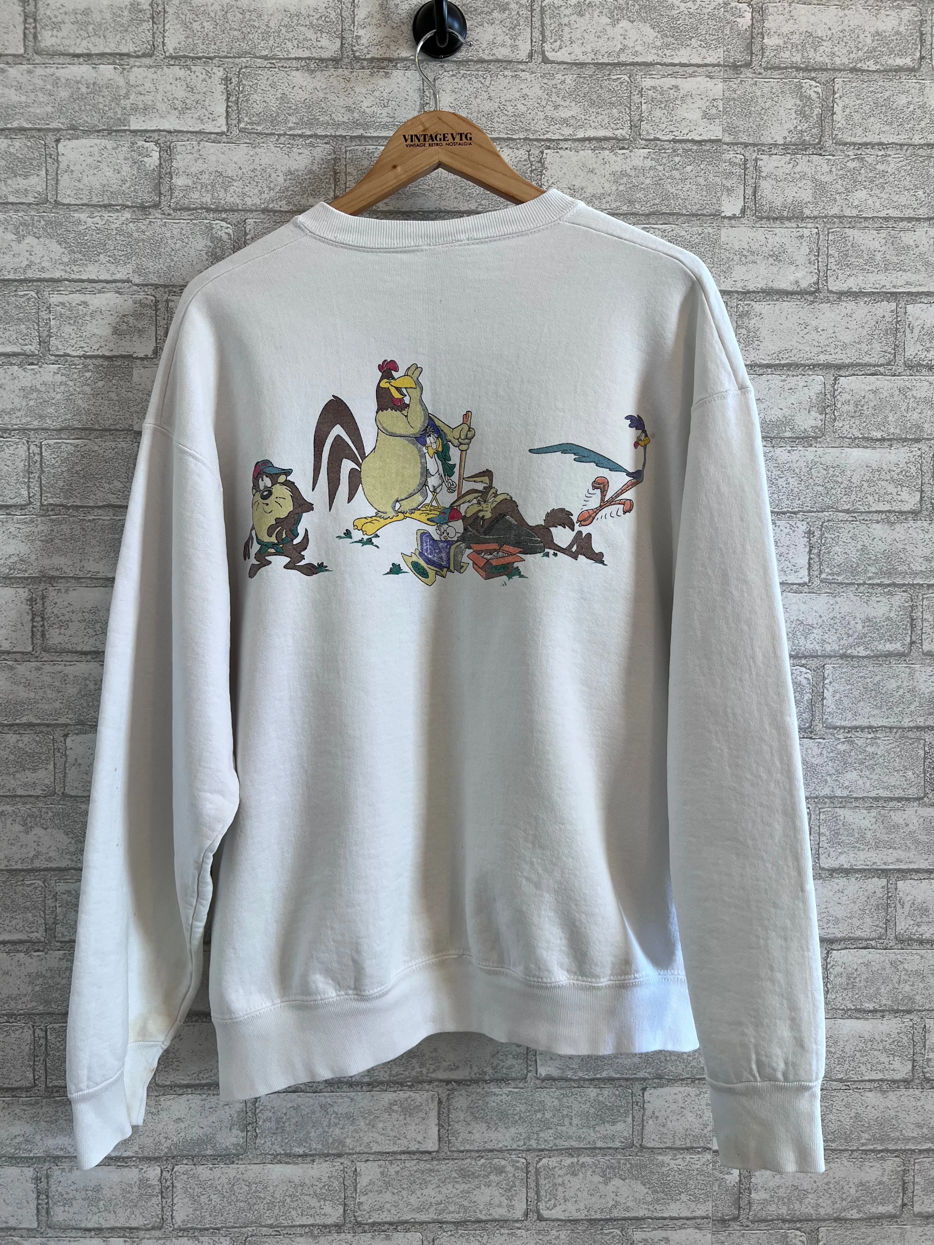 Rare Vintage Looney Tunes Sweatshirt. Double Sided