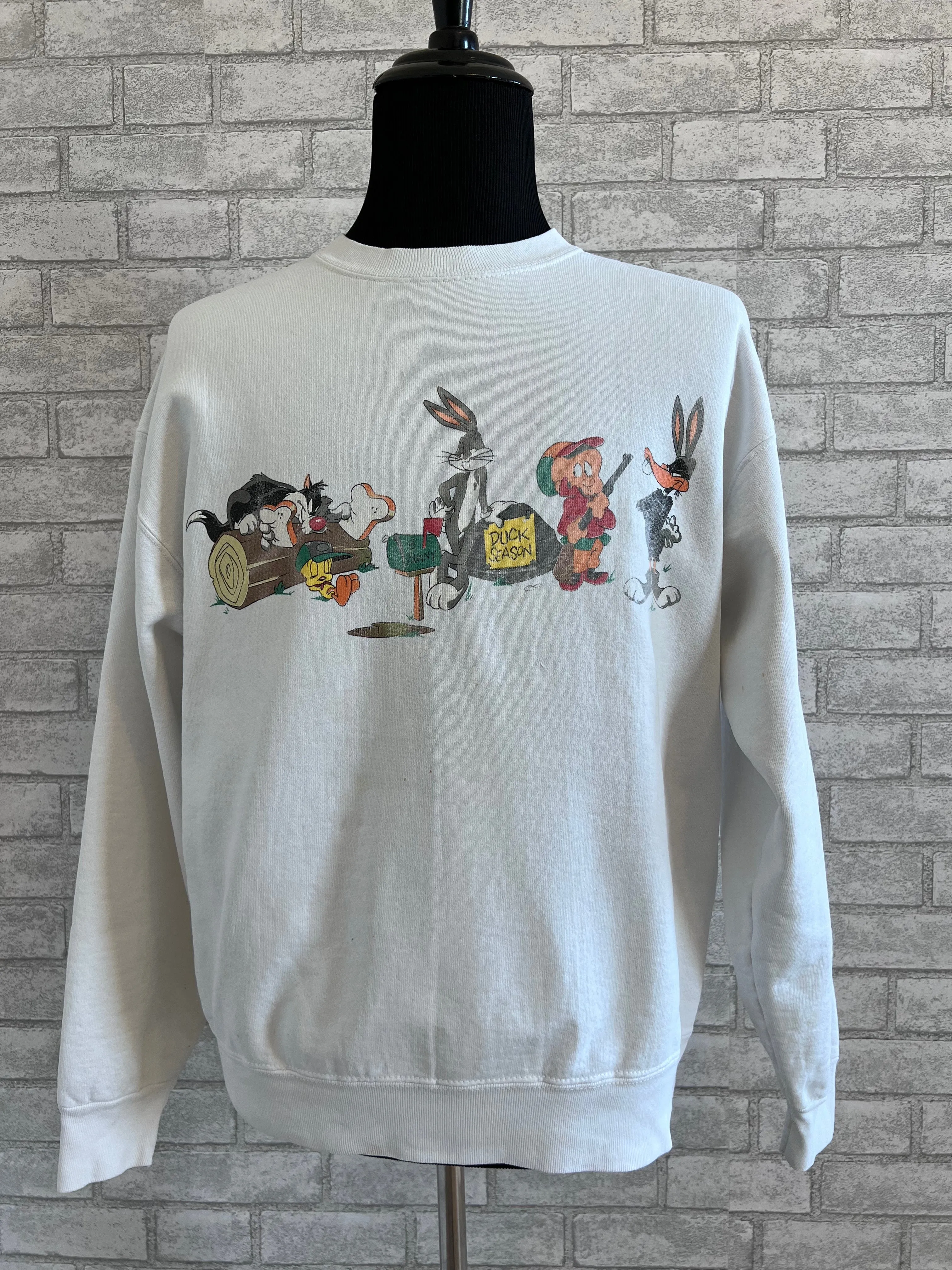 Rare Vintage Looney Tunes Sweatshirt. Double Sided