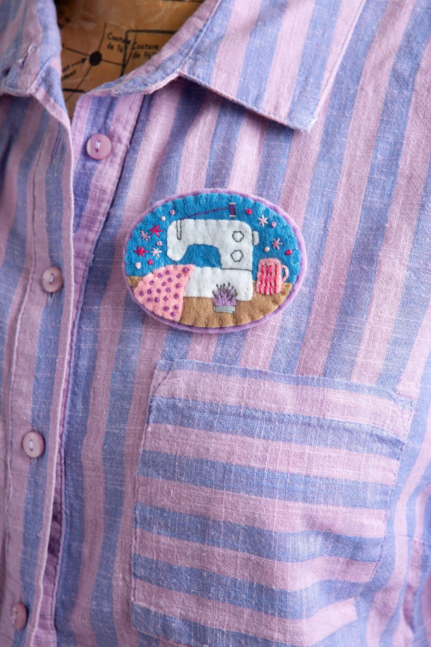 Sewing Machine Brooch Felt Craft Kit