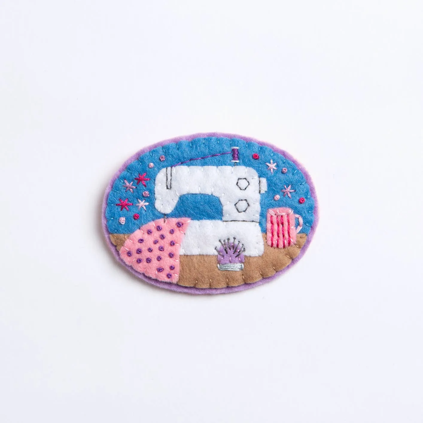 Sewing Machine Brooch Felt Craft Kit