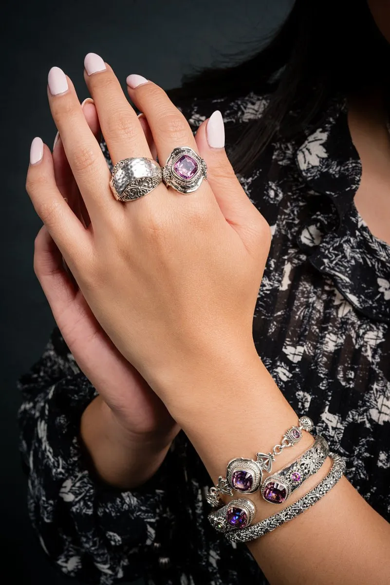 Splendid Grace Tip-to-Tip Bracelet™ in Summer Peach™ Mystic Quartz