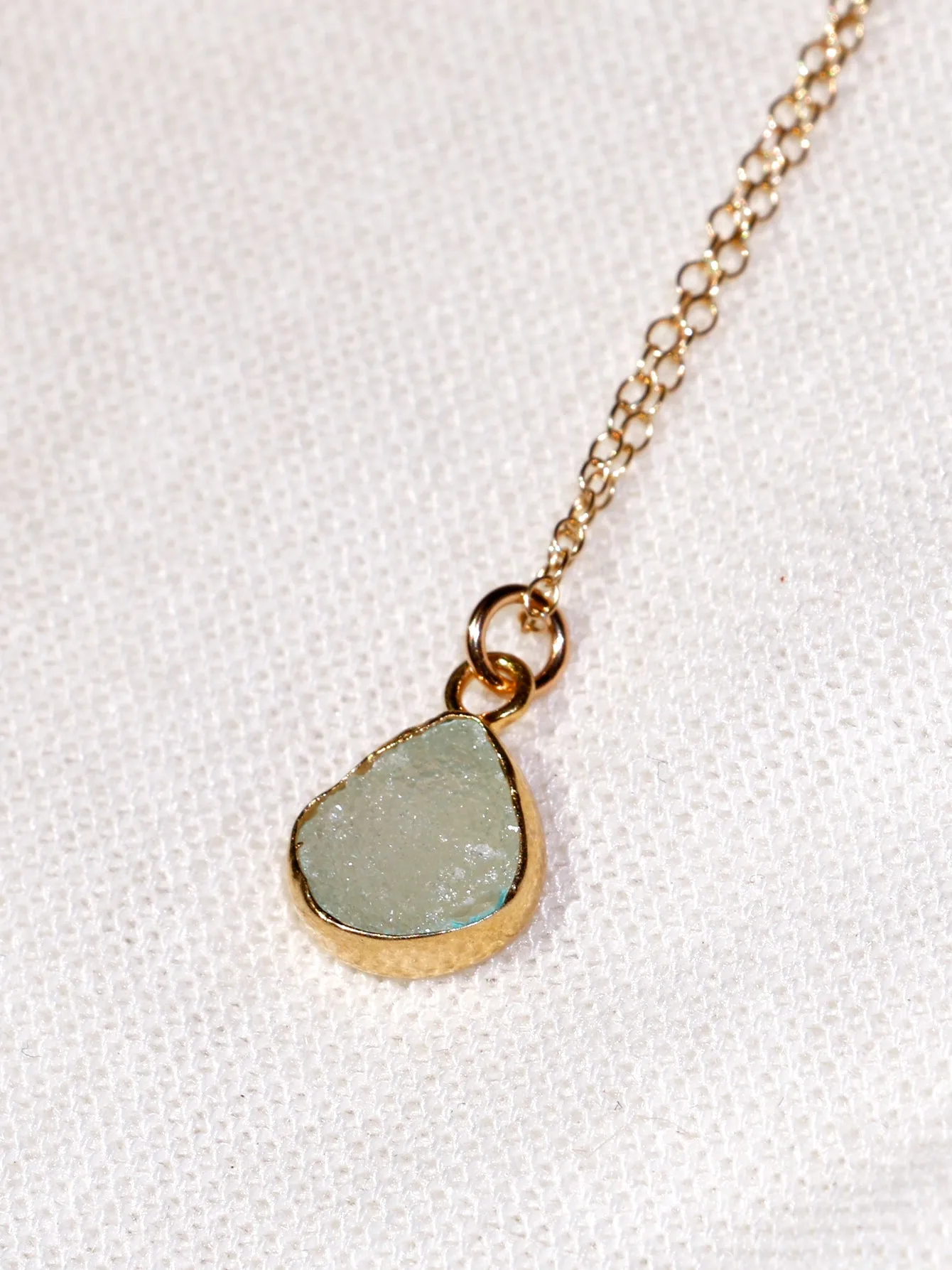 Susan Rifkin Druzy Charm Gold Necklaces | More Colors & Shapes!