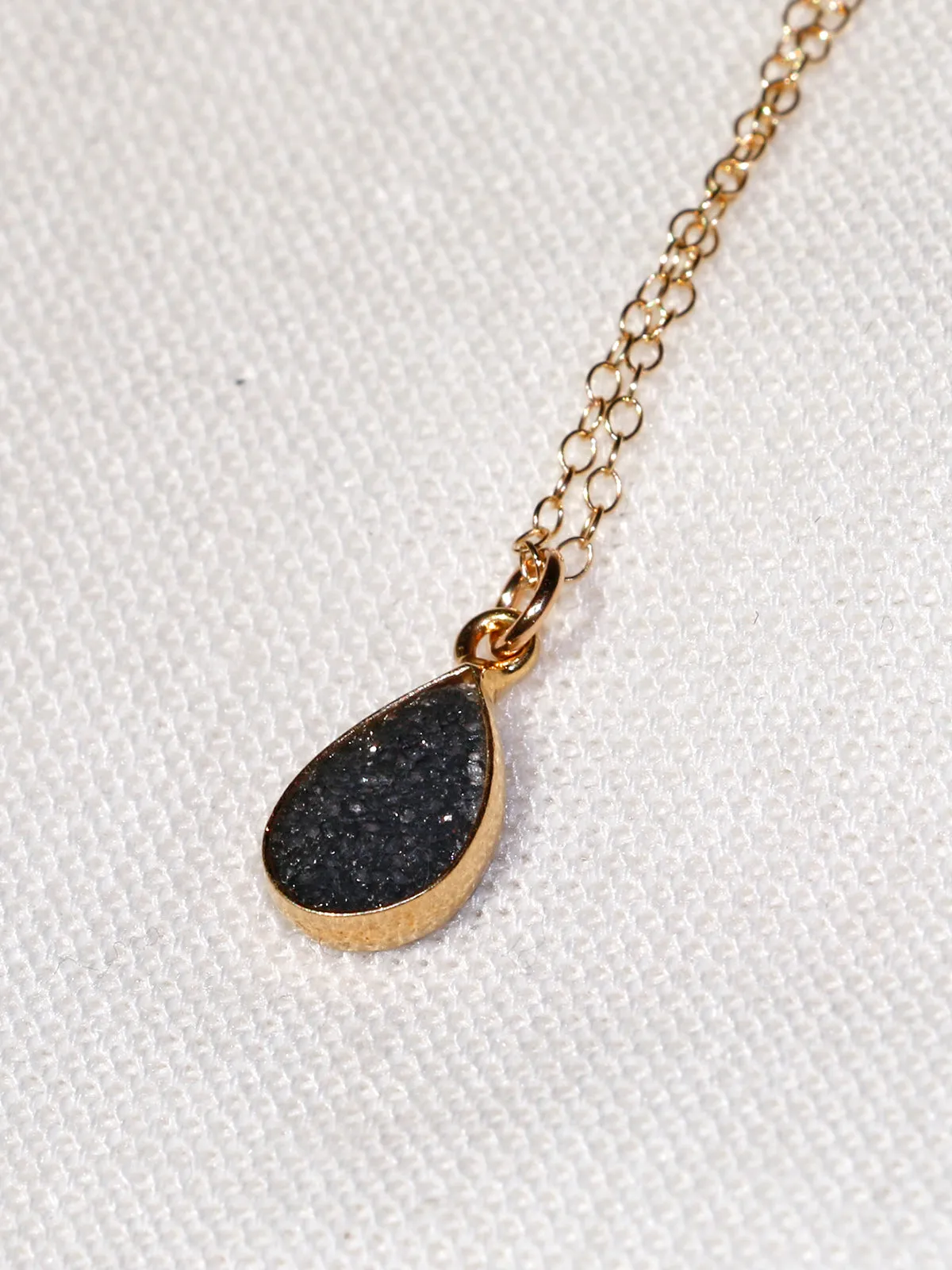 Susan Rifkin Druzy Charm Gold Necklaces | More Colors & Shapes!